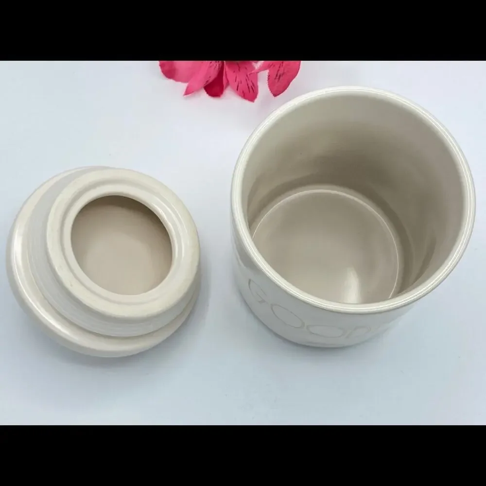 Rae Dunn GOODIES Canister LL Gold Iridescent Farmhouse Kitchen Decor Storage
